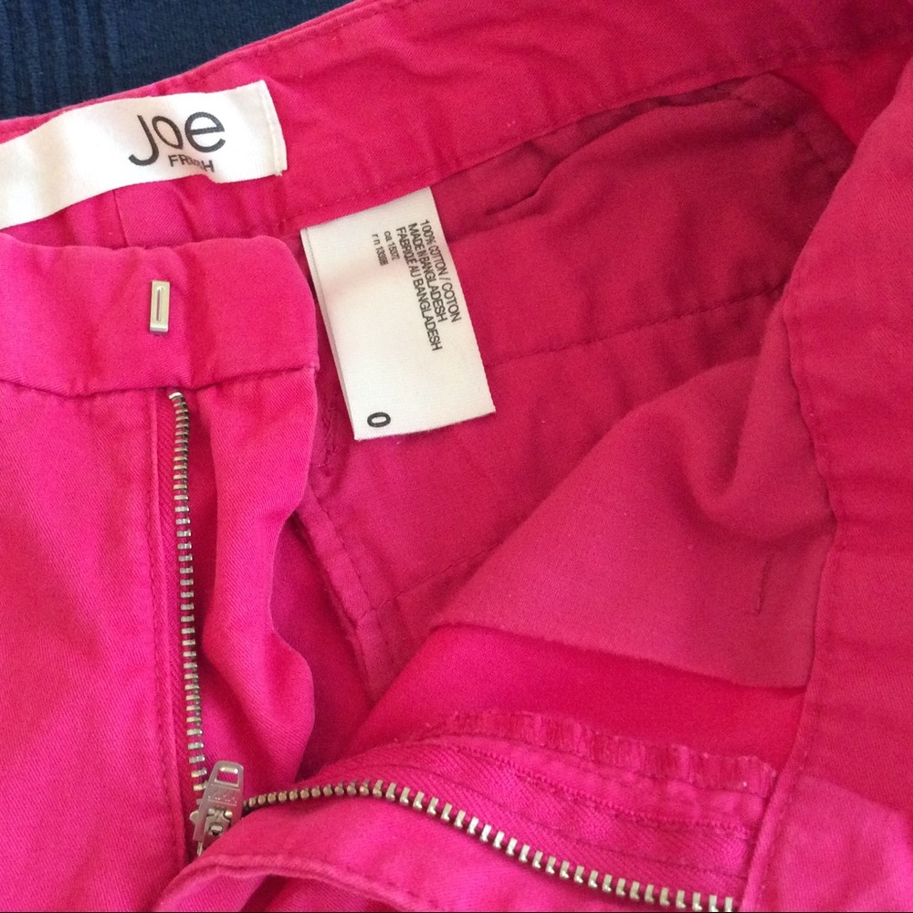 🛑 SOLD!!! JOE FRESH Women’s Cotton Pink Walking Shorts - Picture 3 of 4